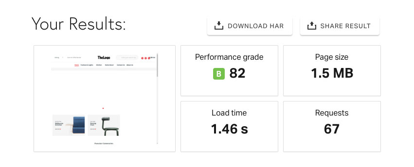 prestashop test page cu tools.pingdom din germania